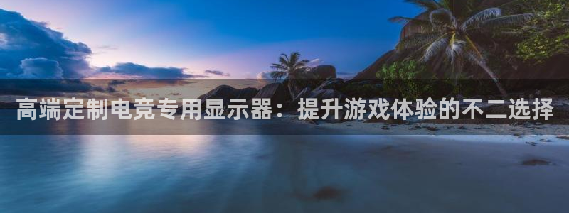 米兰电竞电子竞技平台：高端定制电竞专用显示器：提升游戏体验的不二选择