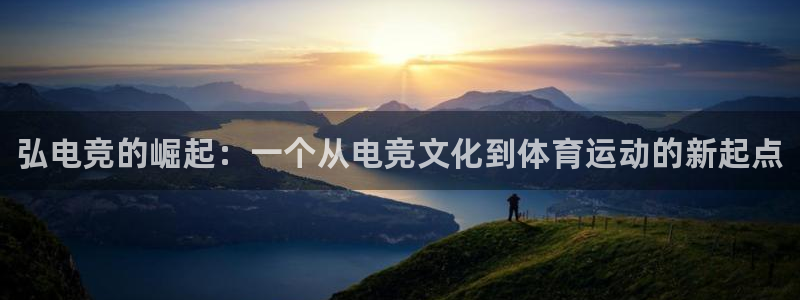 米兰电竞网站入口：弘电竞的崛起：一个从电竞文化到体育运动的新起点