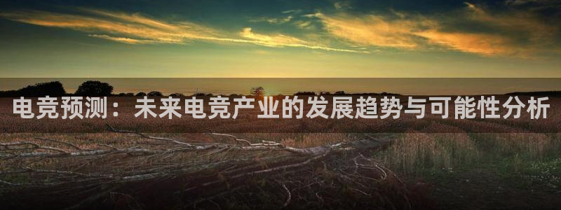米兰电竞官方网站：电竞预测：未来电竞产业的发展趋势与可能性分析